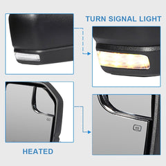 Passenger Side Power Heated Turn Signal Tow Mirror For 2015-2020 Ford F150 F-150 6B93BC-57