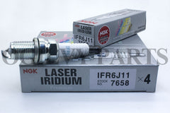 Spark Plugs NGK Laser Iridium 7658 IFR6J11 7658 IFR6J11 Tune, 4 Pack