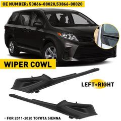 For 11-20 Sienna Outer Right Left Windshield Window Cowl Wiper Cover Panel EOA 6B93BC-57