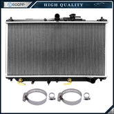 Radiator For 90-93 Honda Accord 92-96 Honda Prelude with Oil Hose Clamps Kit