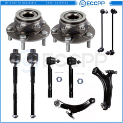 Front Lower Control Arm Suspension with Wheel Hub Bearing For 2008-2013 Rogue KOEEP
