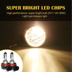 For 2005-2011 Toyota Tacoma 2007-2013 Tundra Clear Fog Light Lamp w/&Bulbs EOA 6B93BC-57