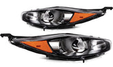 For Ford Fiesta 2018-2014 Black Housing Left+Right Side Headlights Assembly 6B93BC-57