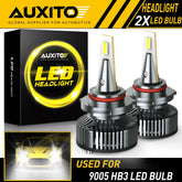 2X AUXITO 9005 HB3 LED Headlight Bulb HIGH BEAM Super Bright 16000LM CANBUS EOA AUXITO