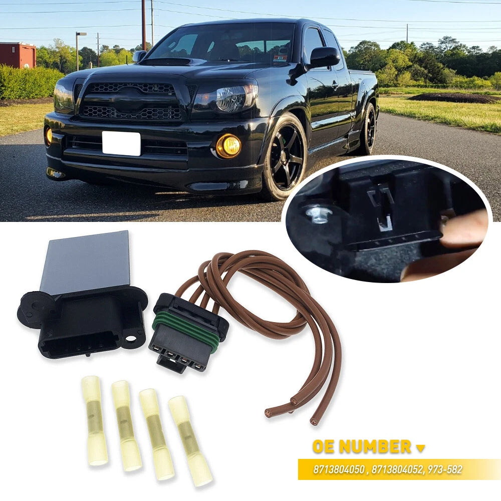 8713804050 For Tacoma Toyota 05-14 Blower Motor Resistor w/ Harness 973-582 EOA 6B93BC-57