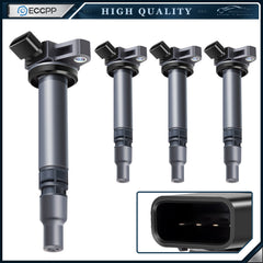 ECCPP 4 Ignition Coils For 00-05 Toyota Celica 05-06 For Corolla Matrix XRS 1.8L 6B93BC-57