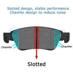 8PCS Front and Rear Side Ceramic Brake Pad For Fiat 500 2013-2017 BATTERY EV 6B93BC-57