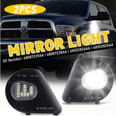 6000K LED Side Mirror Puddle Lights for 10-19 Dodge Ram 1500 2500 3500 4500 5500 6B93BC-57