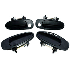 Black Outside Door Handle Front Rear Left Right For 1993-1997 Toyota Corolla 6B93BC-57
