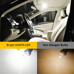 AUXITO 10X T10 168 2825 194 LED License Plate Light Bulbs 6500K HID White 14H EA AUXITO