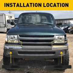 FRONT BUMPER GRILLE HEADLIGHT FILLER TRIM PANELS SET FOR 1998-2000 TOYOTA TACOMA 6B93BC-57