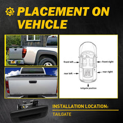 Tailgate Latch Handle For 2004-2014 Chevrolet Colorado GMC Canyon GM1915127 EOA 6B93BC-57