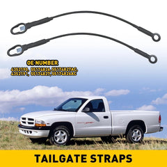 LH & RH Tailgate Cable Lift Strap Support for 1987-11 Dodge Dakota 06- 09 Raider 6B93BC-57
