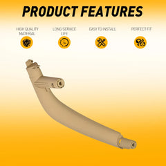 For BMW X5 E70 X6 14-18 Passenger Right Inner Door Handle Pull Trim Cover Beige 6B93BC-57