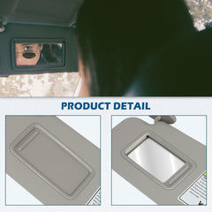 Gray Sun Visor Pair Left + Right Side For 08-13 Toyota Highlander W/Sunroof