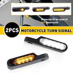 Motorcycle LED Turn Signals Amber Blinker Running Light For Yamaha Chopper EOA 6B93BC-57