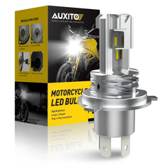AUXITO H4 9003 HB2 LED Bulb Hi/Lo Beam White Motorcycle Headlight High Power M4 AUXITO