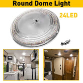 RV LED Interior Lights 12V Switched Round Ceiling Light Fixture Camper Trailer 6B93BC-57