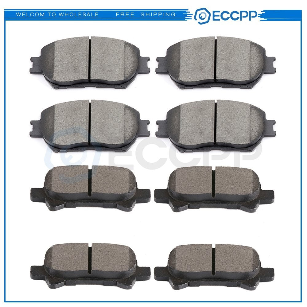 Front Rear Ceramic Brake Pads For 2002 2003 2004 2005-2006 Toyota Camry 8pcs 6B93BC-57