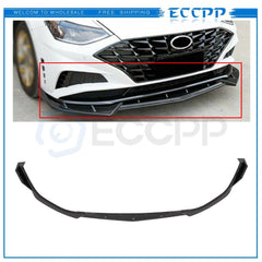 3x Front Lip Splitters For 2020 2021 Hyundai Sonata Painted Black 6B93BC-57
