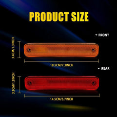 For 73-79 Ford F100/F150/F250/F350 Front Rear Bumper Side Marker Light Housings 6B93BC-57