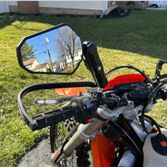 For Kawasaki KLR650 KLR 250 600 650 Black Motorcycle Rearview Adventure Mirrors