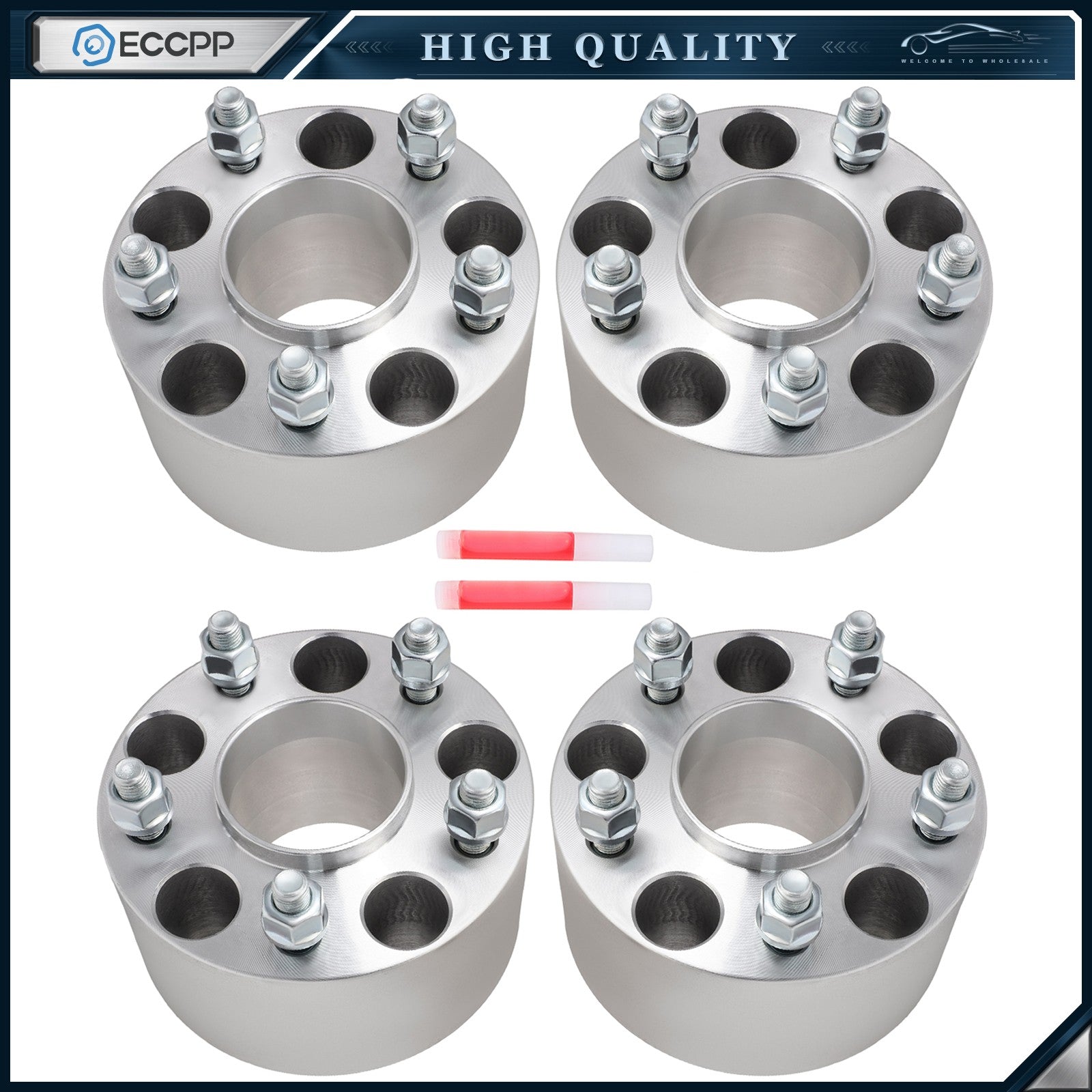 4 Pcs 3" 5x4.75 Hub Centric Wheel Spacers 12x1.5 For Chevy Corvette S10 Camaro 6B93BC-57