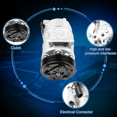 A/C AC Compressor For Nissan Tsuru 2014-2015 1.6L For Sentra 2013-2019 1.8L 6B93BC-57