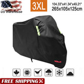 3XL Black Motorcycle Cover Waterproof for Suzuki Boulevard M109R M50 M90 M95 C50 6B93BC-57