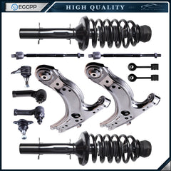 12pc Front Strut Lower Control Arm Tie Rod Sway Bar for VW Beetle Golf Jetta 6B93BC-57