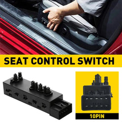 LH DRIVER SIDE POWER SEAT SWITCH 25974714 FOR 2010-2018 CHEVY TRAVERSE SILVERADO 6B93BC-57