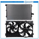 Radiator Cooling Fan Kit For 2010 2011-2013 Volkswagen Golf 2010 Volkswagen Eos 6B93BC-57