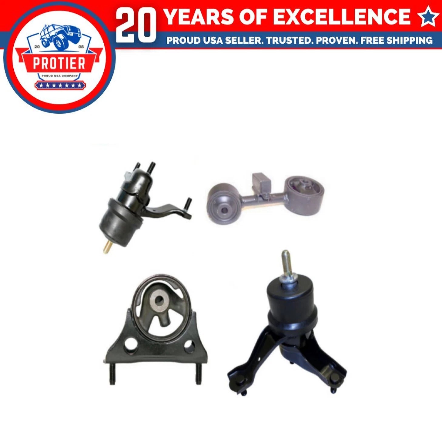 Motor & Torque Strut & Trans Mount Compatible for 2001-2003 Toyota Highlander 6B93BC-57