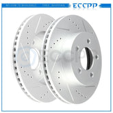 Front Brake Discs Rotors For 2002 2003 2004 2005 2006-2007 Jeep Liberty Drilled 6B93BC-57