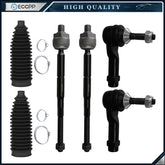 6Pcs Outer Tie Rod End Link Rack and Pinion Bellow For 2011-2017 Ford Explorer