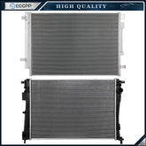 Aluminum Radiator & AC Condenser Cooling Kit For 18 19 20-22 Chrysler Pacifica 6B93BC-57
