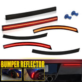 Smoked LED Side Marker Light Bumper Reflector Lamp For 14-19 Chevy Corvette C7 A 6B93BC-57