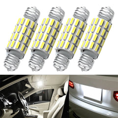 4x AUXITO 39MM 40MM 41MM 42MM 212-2 578 211 White LED Dome Roof Light Bulb EOA AUXITO