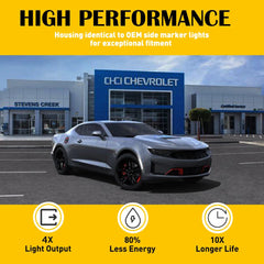 Front Rear LED Bumper Full Side Marker Light For 2016-2021 Chevrolet Camaro EOA 6B93BC-57