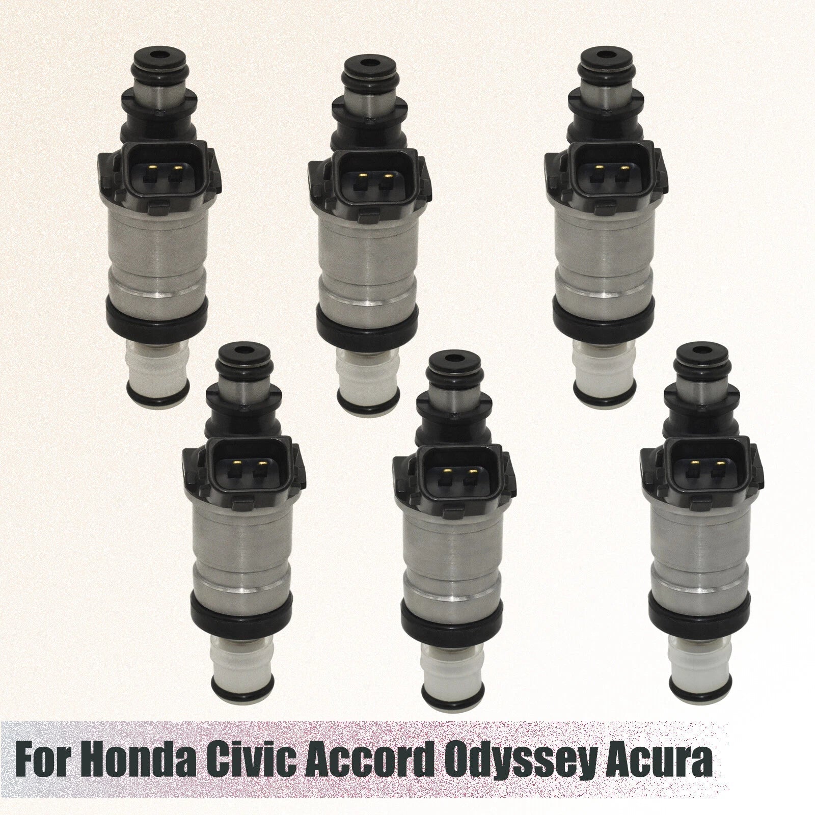 6x Fuel Injectors For Honda Civic Accord CR-V EX LX Acura RL TL 06164-P8A-A00 6B93BC-57