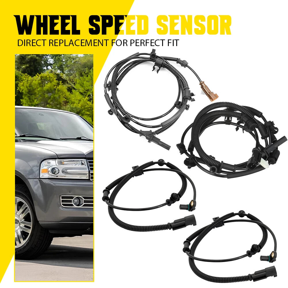 4PCS ABS Wheel Speed Sensor Front Rear Right left For FORD F150 2011 2012-2014 A 6B93BC-57