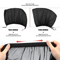 4Pcs Sun Shade Front & Rear Window Cover screen Sunshade Protector Car USA STOCK 6B93BC-57