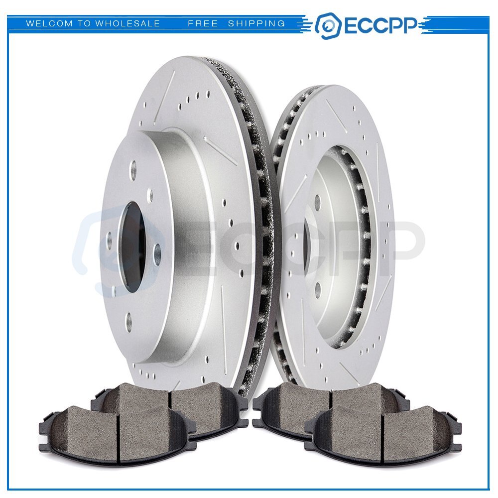 Front Ceramic Brake Pads And Rotors For Saturn SC Saturn SL1 1993-01 Saturn SW2 6B93BC-57