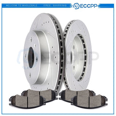 Front Ceramic Brake Pads And Rotors For Saturn SC Saturn SL1 1993-01 Saturn SW2 6B93BC-57