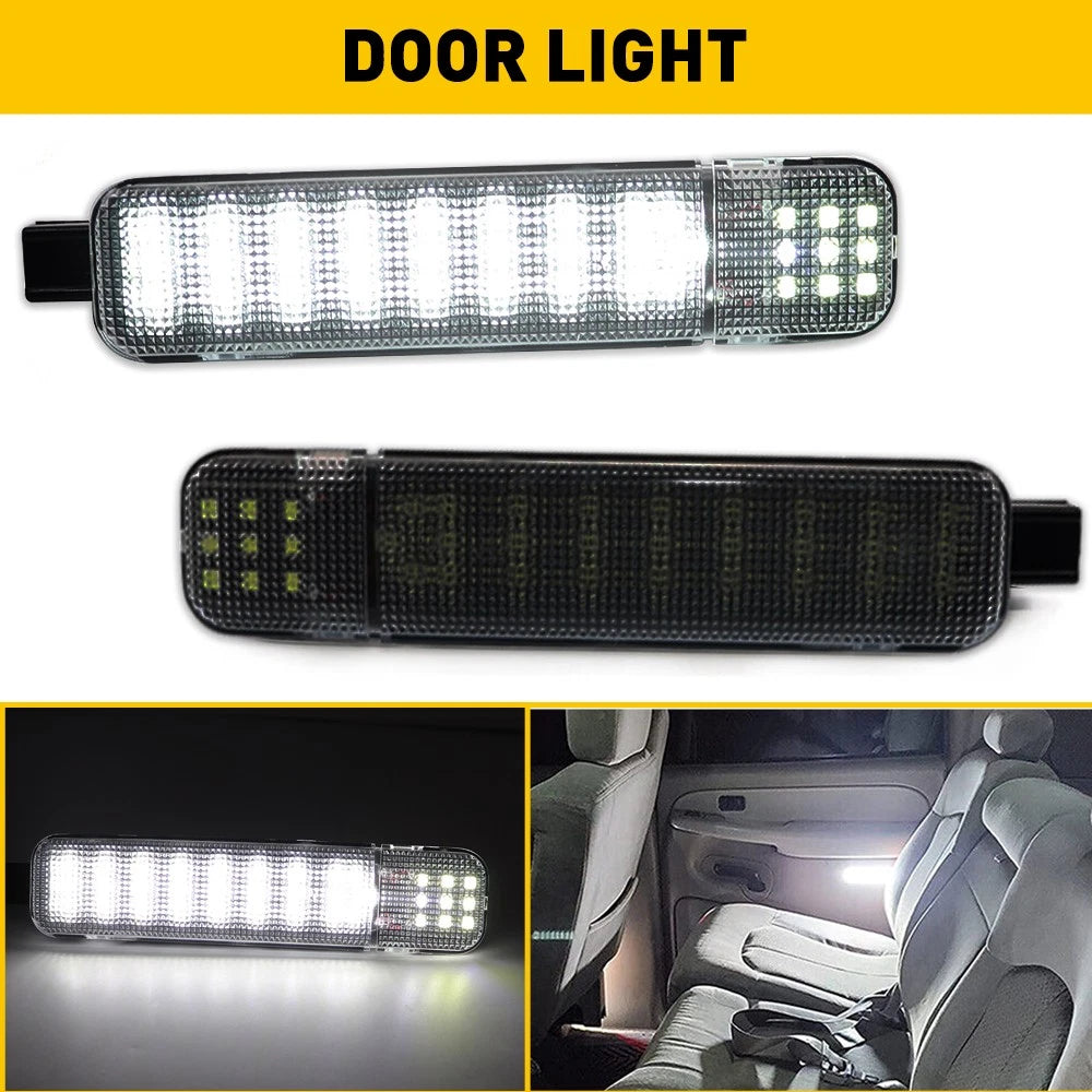 Smoked Door LED Courtesy Lights For Chevy Silverado Suburban Tahoe Sierra Yukon 6B93BC-57