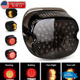 Red LED Tail Light Rear Brake Turn Signal For Harley Sportster XL1200 XL883 Dyna