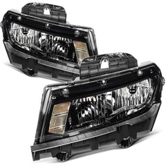For 2015-2014 Chevy Camaro Black Housing Left+Right Headlights Assembly 6B93BC-57