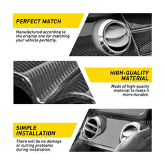 30PCS Carbon Fiber Full Set Interior Decoration Trim Kit For 2015+ Ford Mustang 6B93BC-57