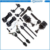 Front Tie Rod End Sway Bar with CV Axle Shaft For 2000-04 Subaru Legacy Outback 6B93BC-57