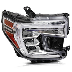 ECCPP LED Headlights Assembly For GMC Sierra 1500 2019-2022 Pair Kit Black Amber 6B93BC-57